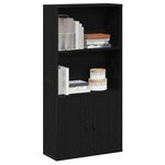 vidaXL Bibliothèque chêne noir 60x24x120 cm bois d'ingénierie