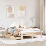 vidaXL Cadre de lit sans matelas 160x200 cm bois massif de pin