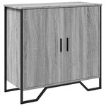 vidaXL Buffet sonoma gris 78x35 5x74 5 cm Bois d'ingénierie
