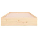 vidaXL Cadre de lit sans matelas bois massif 100x200 cm