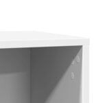 vidaXL Meuble de bac à litière pour chat blanc bois d'ingénierie