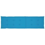 vidaXL Chaise longue d'extérieur repose-pied et coussin Acacia solide
