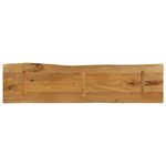 vidaXL Dessus de table 180x40x2 5 cm bord vivant bois massif manguier