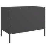 vidaXL Meuble TV noir 68x39x50 5 cm acier