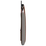 vidaXL Tête de lit suspendue Avec lumière LED Taupe PU antique