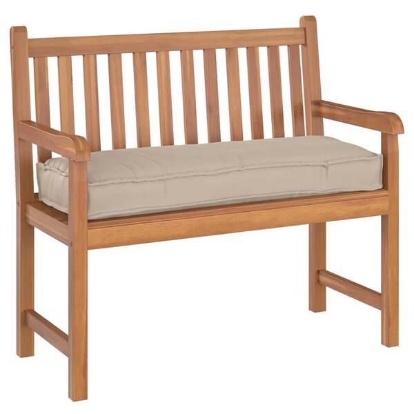 vidaXL Coussin pour banc de palette Taupe 110 x 40 x 8 cm Tissu Oxford