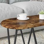 vidaXL Table basse Chêne fumé 80 x 40 x 40.5 cm