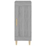 vidaXL Buffet Sonoma gris 34 5x34x90 cm Bois d'ingénierie