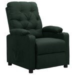 vidaXL Fauteuil Vert foncé Tissu