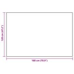 vidaXL Tapis d'extérieur ARAKIL Noir 120x180 cm PP