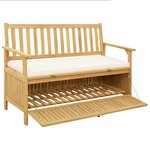 vidaXL Banc de rangement 2 -Seater 120 x 63 x 84 cm Rectangulaire