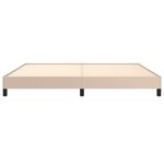 vidaXL Cadre de lit sans matelas cappuccino 200x200 cm similicuir