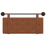 vidaXL Tête de lit suspendue Marron PU antique