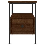 vidaXL Tables de chevet 2 Pièces chêne marron 34x36x50 cm bois ingénierie