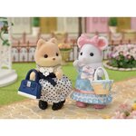 Sylvanian families la valisette de mode et grande soeur souris marshmallow pour enfant