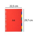Jeu intercalaires carte lustrée A4 8 touches