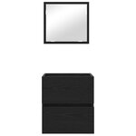 vidaXL Cabinet de salle de bain Chêne noir 41 x 38 5 x 45 cm