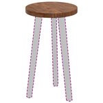 vidaXL Plateau de table Marron Clair Ø 30 x 2 5 cm