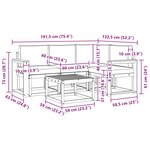 vidaXL Ensemble de canapés d'extérieur 5 pc Naturel et gris clair