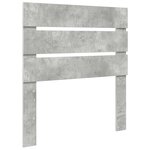 vidaXL Tête de lit Gris béton 80 cm Bois d'ingénierie