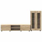 vidaXL Ensemble meuble TV FLORIN Chêne Sonoma Bois d'ingénierie
