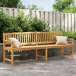vidaXL Banc de jardin 228x59 5x90 cm bois de teck solide