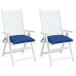 vidaXL Coussins de palette lot de 2 bleu 50x50x7 cm tissu oxford