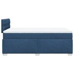 vidaXL Sommier à lattes de lit avec matelas Bleu 120x200 cm Tissu