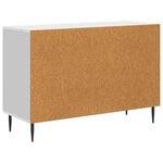 vidaXL Buffet Blanc brillant 89 x 34 5 x 60 cm Bois d'ingénierie