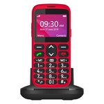 Téléphone mobile portable senior s520 rouge telefunken 2g
