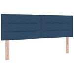 vidaXL Tête de lit LED avec bandes LED Bleu 144 cm tissu