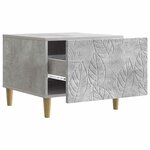 vidaXL Table basse Gris béton 50 x 49 x 40 cm Bois d'ingénierie