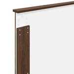 vidaXL Tête de lit avec tête de lit Chêne brun 75 cm Bois d'ingénierie