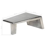 vidaXL Table basse Aviator Style d'avion vintage Aluminium
