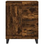 vidaXL Buffet chêne fumé 69 5x34x90 cm bois d'ingénierie