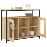 vidaXL Buffet chêne sonoma 100x35x80 cm bois d'ingénierie