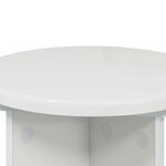 vidaXL Support de Plante 2 pièces Blanc brillant Ø29 5 x 40 cm