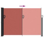 vidaXL Auvent latéral rétractable terre cuite 140x600 cm