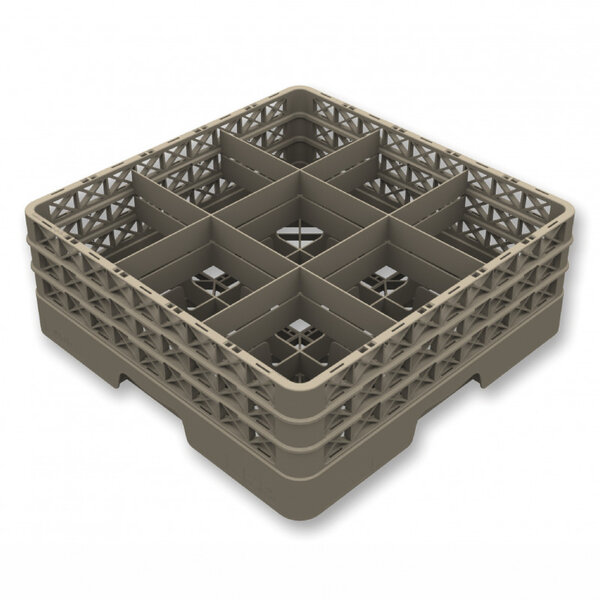 Casier de lavage ouvert pour 9 verres - h 140 à 300 mm - pujadas -  - polypropylène x140mm