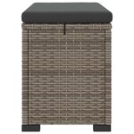 vidaXL Pouf de jardin avec coussin 40 x 30 x 40 cm