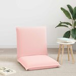 vidaXL Fauteuil de sol ajustable Rose Tissu en laine de mouton