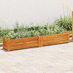 vidaXL Lit surélevé de jardin Bois d'acacia 150x30x25 cm