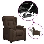 vidaXL Fauteuil Marron Similicuir