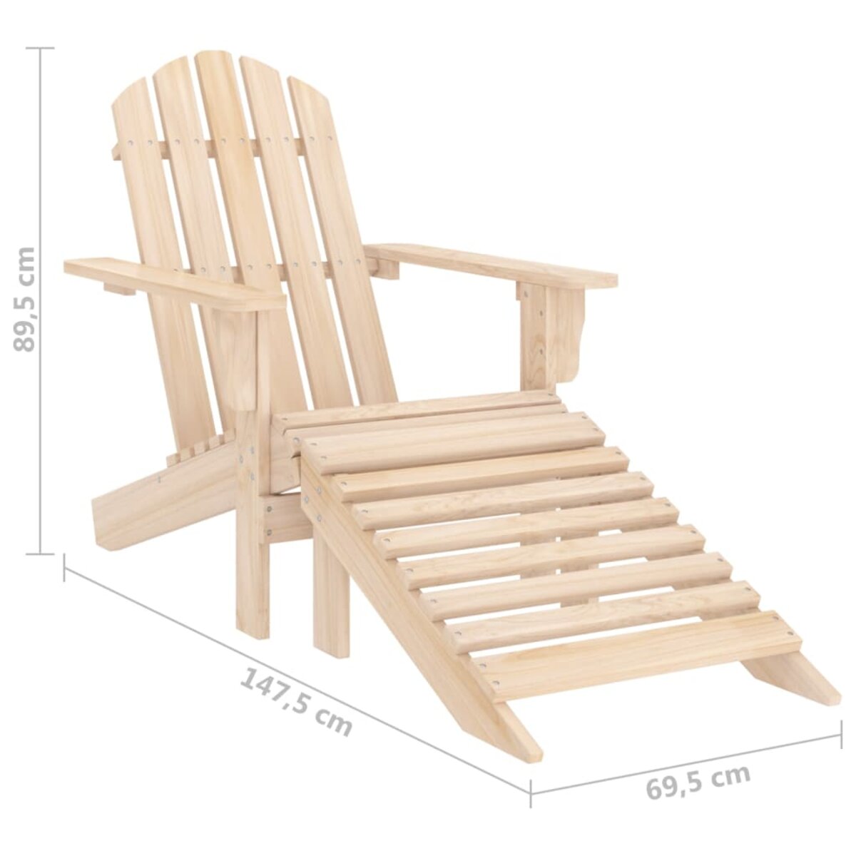 Chaises De Jardin Adirondack Lot De 2 PEHD Marron - Chaise De Jardin - Fauteuil De Jardin Meubles De Jardin Mobilier Exterieur Chaise Adirondack 85959849
