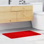 vidaXL Tapis de bain Rouge 60 x 90 cm Polypropylène