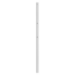 vidaXL Tête de lit métal blanc 90 cm