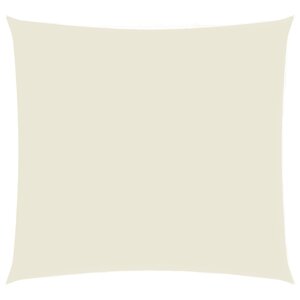 vidaXL Voile de parasol tissu oxford carré 5x5 m crème