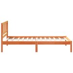 vidaXL Cadre de lit Marron cire 90 x 190 cm Bois massif en pin