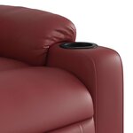 vidaXL Fauteuil de massage inclinable Rouge bordeaux Similicuir