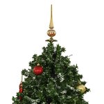 vidaXL Arbre de Noël neigeux avec base de parapluie Vert 190 cm